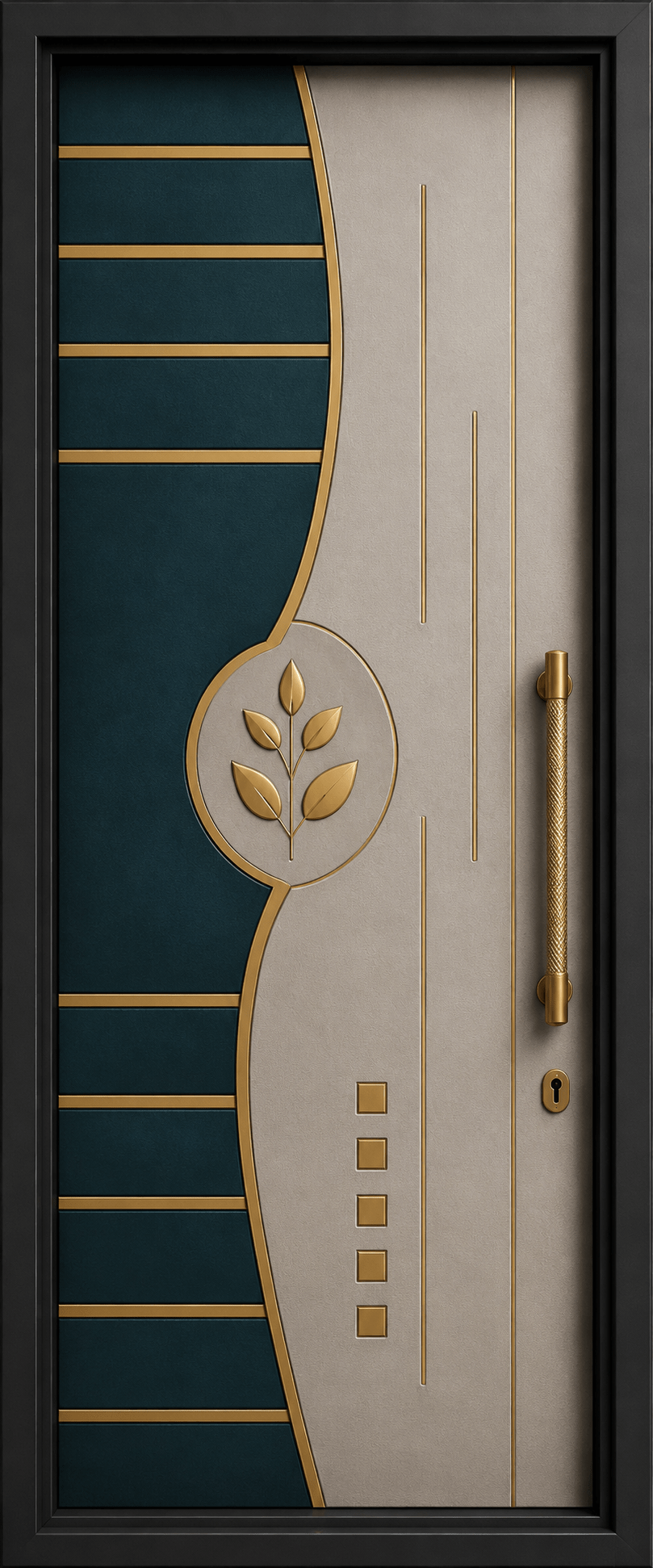 Royal Curve Leaf CNC door groove design